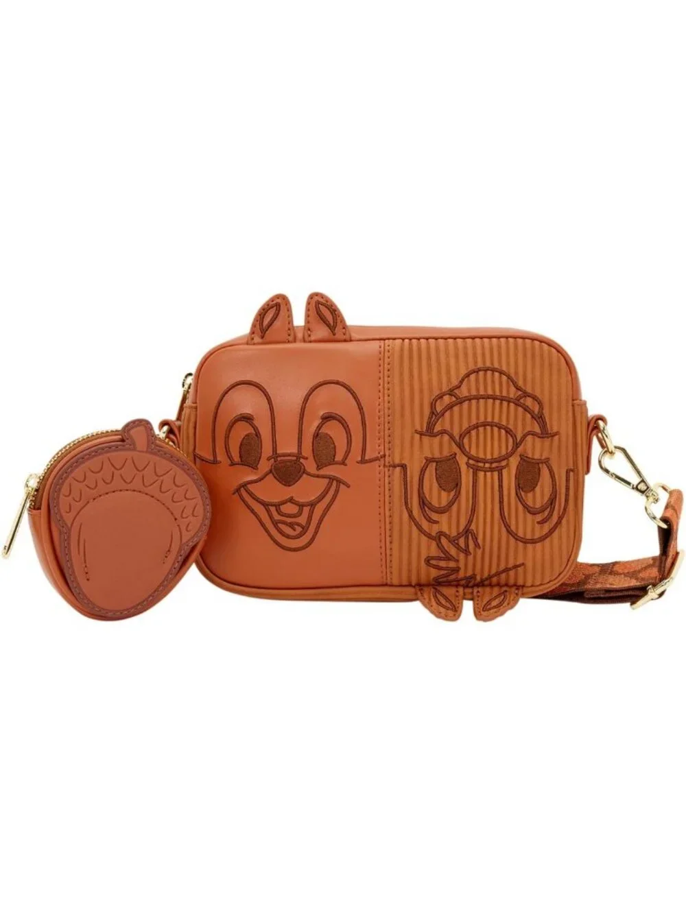 Charming Chip 'n' Dale Sling Crossbody Bag & Coin Purse - Perfect for Everyday